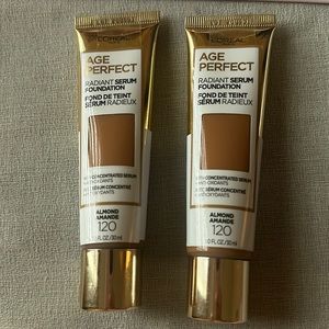 2 units x Age perfect radiant serum foundation color almond 120